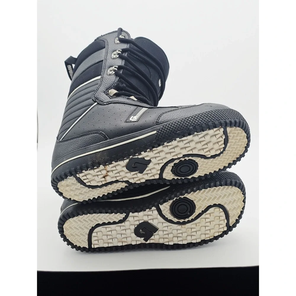 Burton Poacher Men's 11.5 Black Leather Snowboard Boots